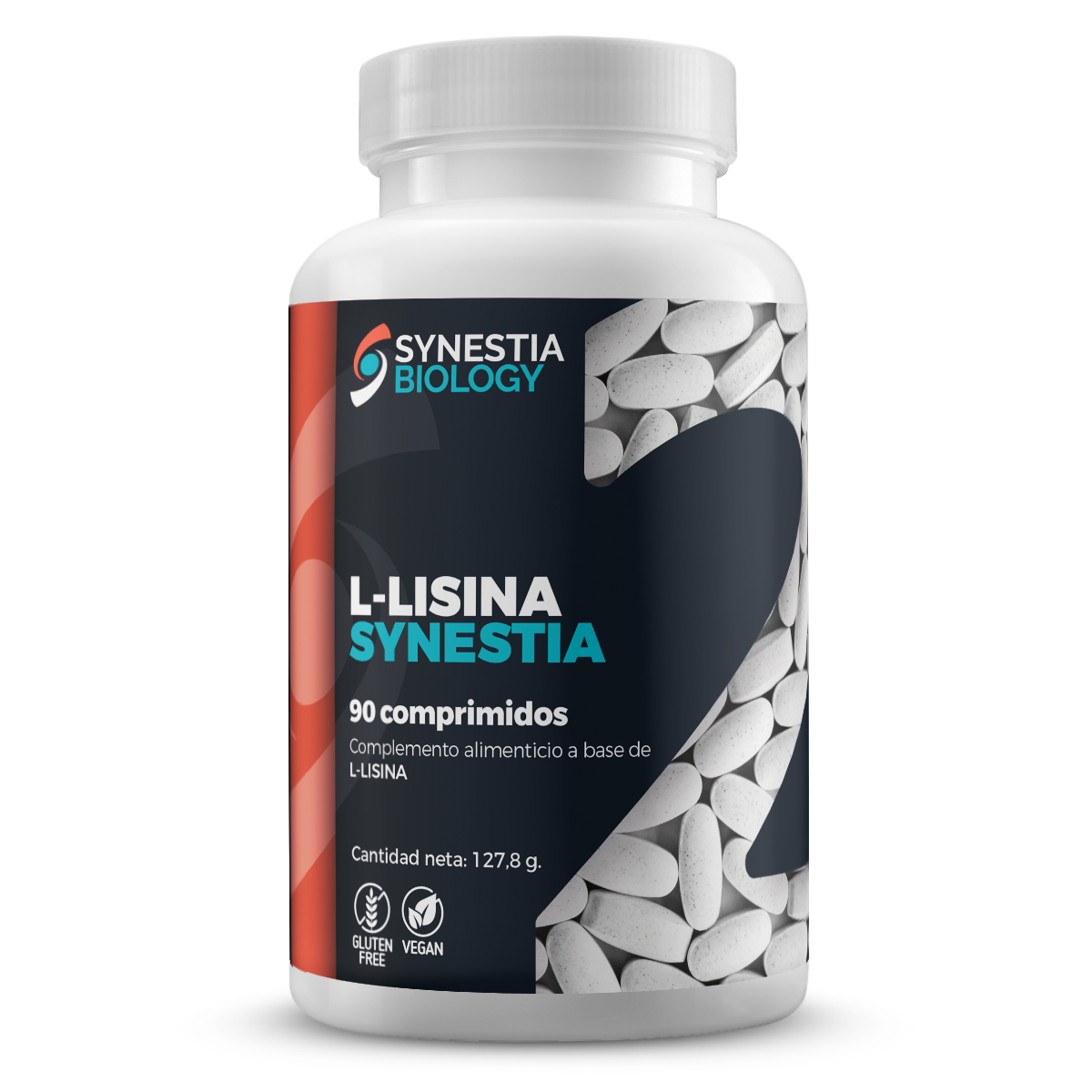 L-Lisina · Synestia Biology · 90 comprimidos