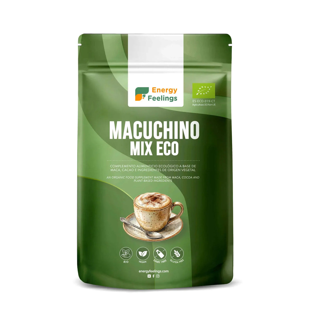 Macuchino Mix Eco · Energy Feelings · 500 gramos