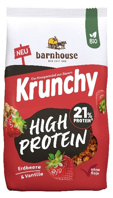 Muesli Krunchy High Protein de Fresa y Vainilla · Barnhouse · 450 gramos