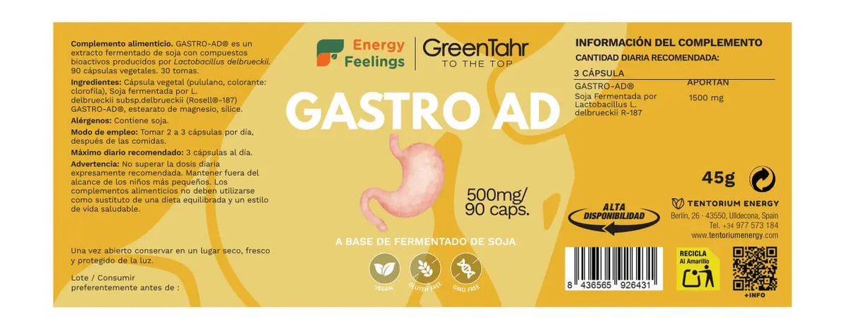 Gastro AD · Energy Feelings · 90 cápsulas