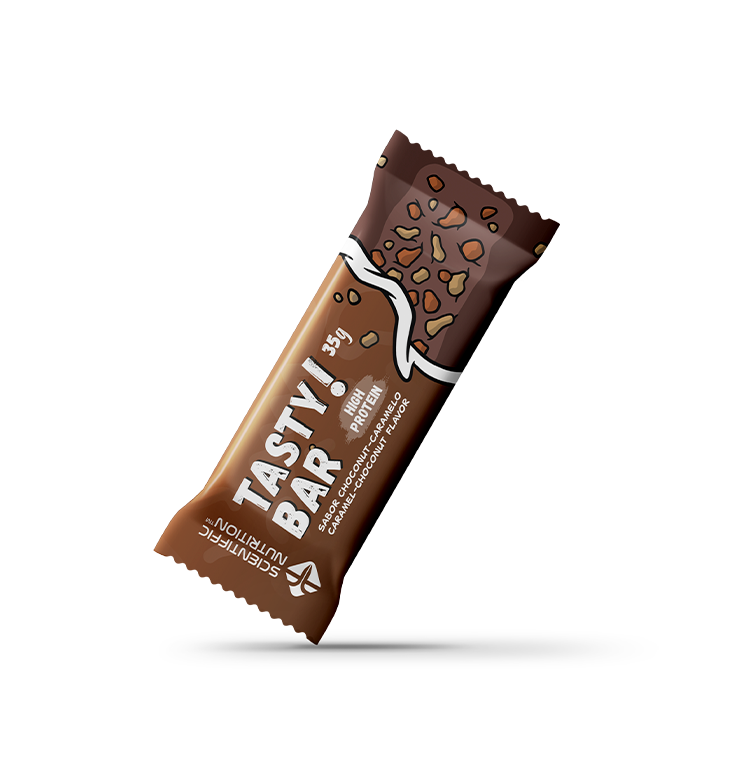 Barrita Proteica: Sabor Choconut Caramelo · Scientiffic Nutrition · 35 gramos