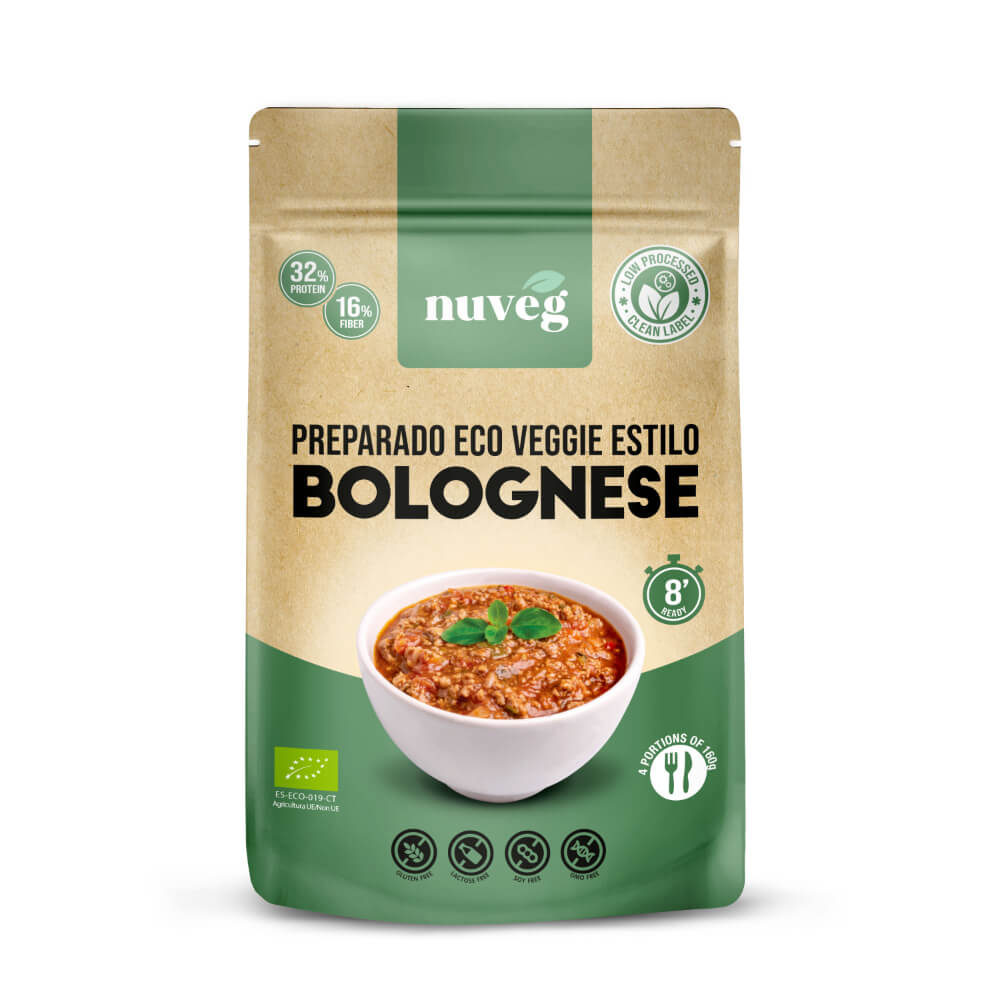 Boloñesa Vegana Eco · Nuveg · 140 gramos