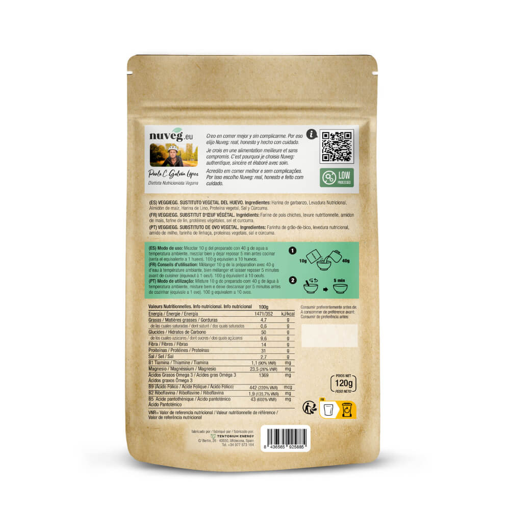 Veggiegg · Nuveg · 120 gramos