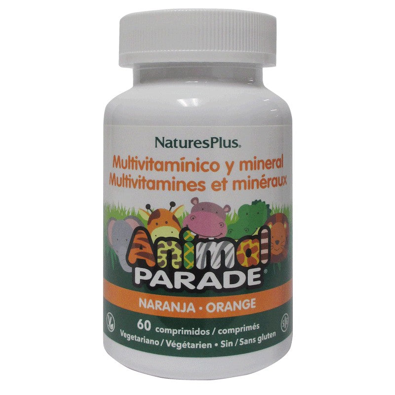 Animal Parade Multivitamínico Naranja · Nature's Plus · 60 comprimidos