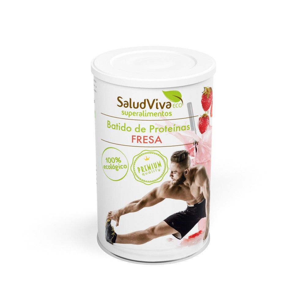Batido de Proteínas de Fresa Eco · Salud Viva · 320 gramos