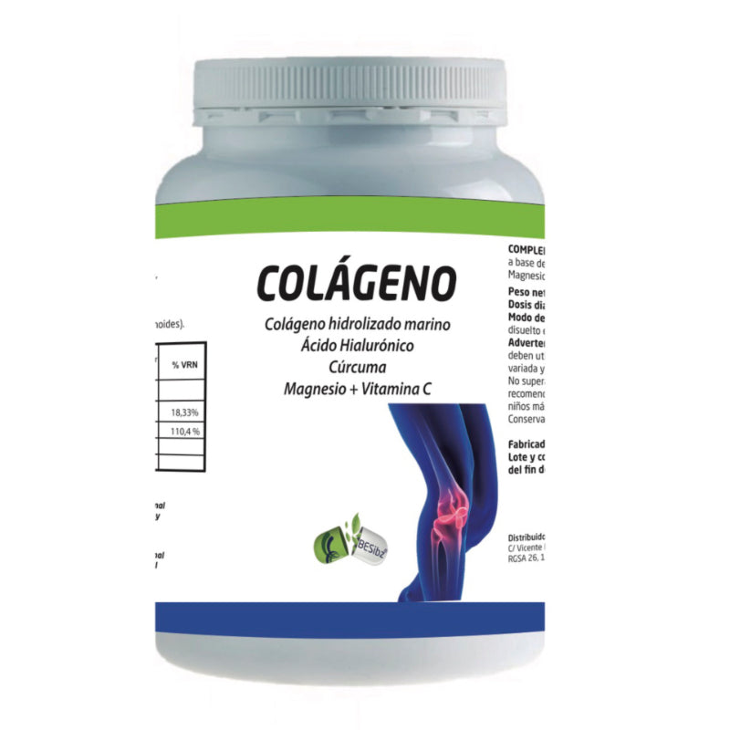 Colágeno Marino Hidrolizado con Magnesio + Vitamina C · Besibz · 300 gramos