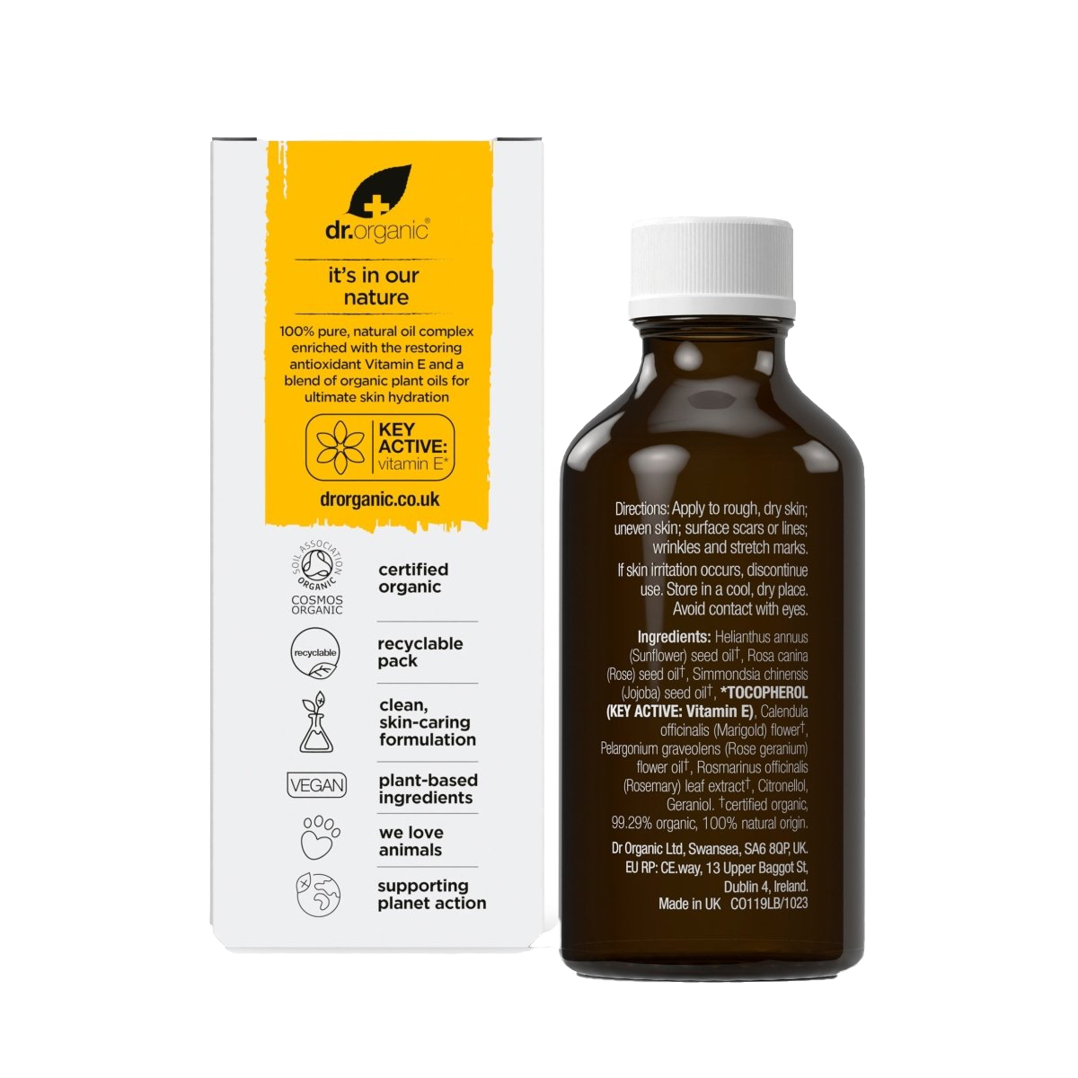 Complejo de Aceite Puro de Vitamina E · Dr Organic · 50 ml