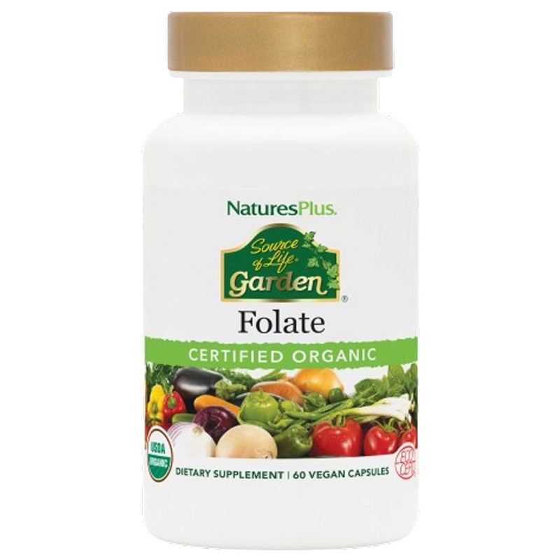Folato · Nature's Plus · 60 cápsulas
