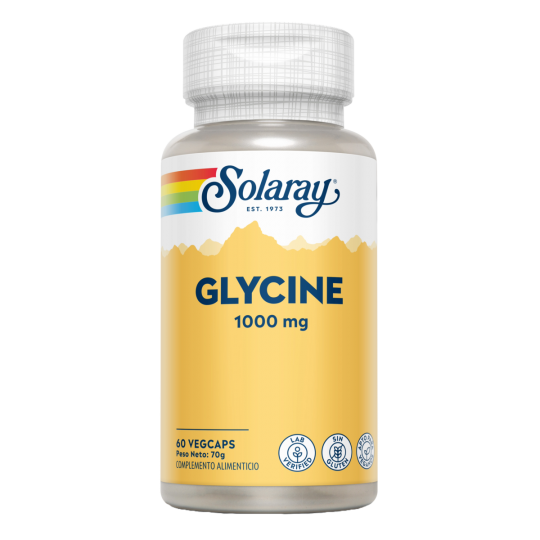 Glicina 1.000 mg · Solaray · 60 cápsulas