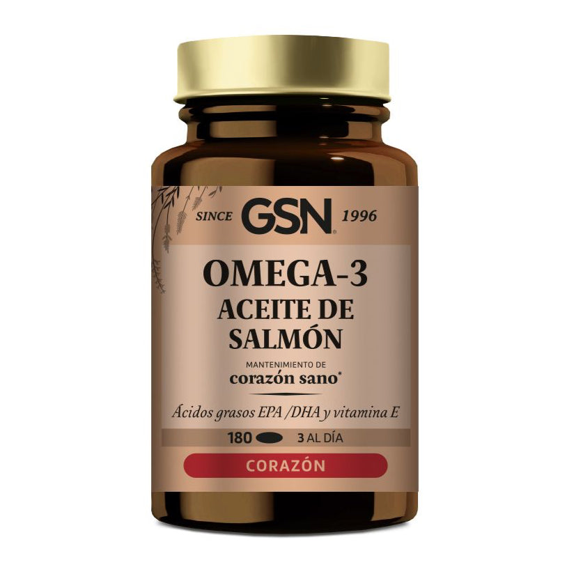 Aceite de Salmón Omega 3 · GSN · 180 perlas