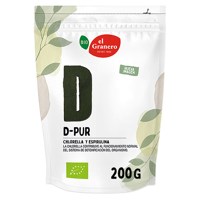 Chlorella y Spirulina Bio · El Granero Integral · 200 gramos