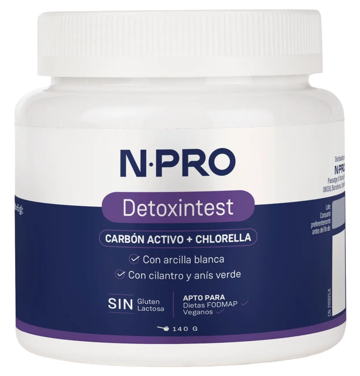 Detoxintest · NPro Salud Intestinal · 140 gramos