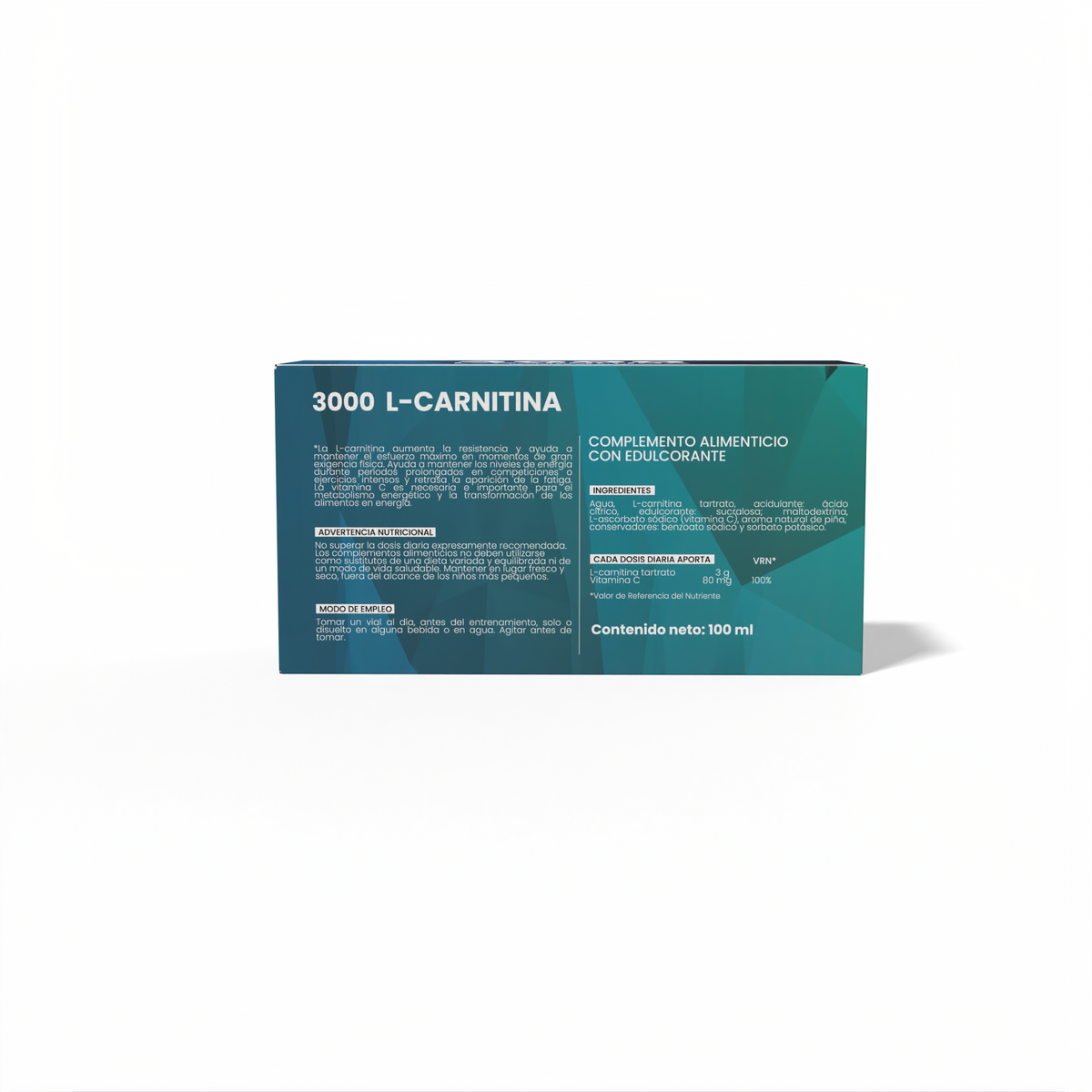L-Carnitina 3.000 mg · Sotya · 10 ampollas