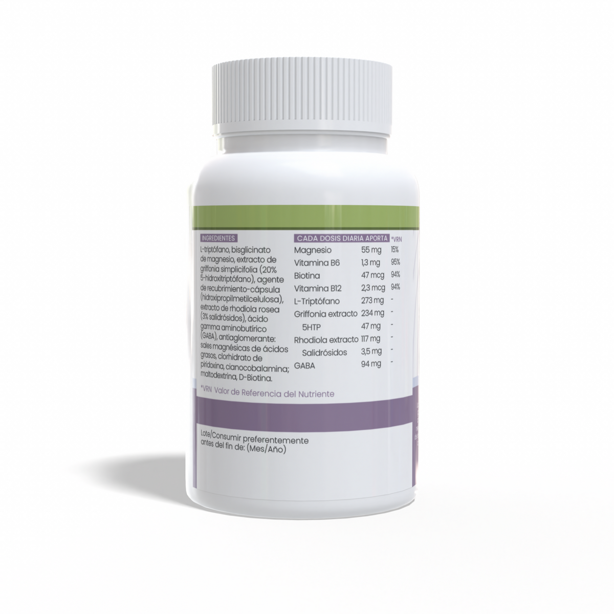 5-HTP + B6 + Biotina + Mg · Sotya · 60 cápsulas