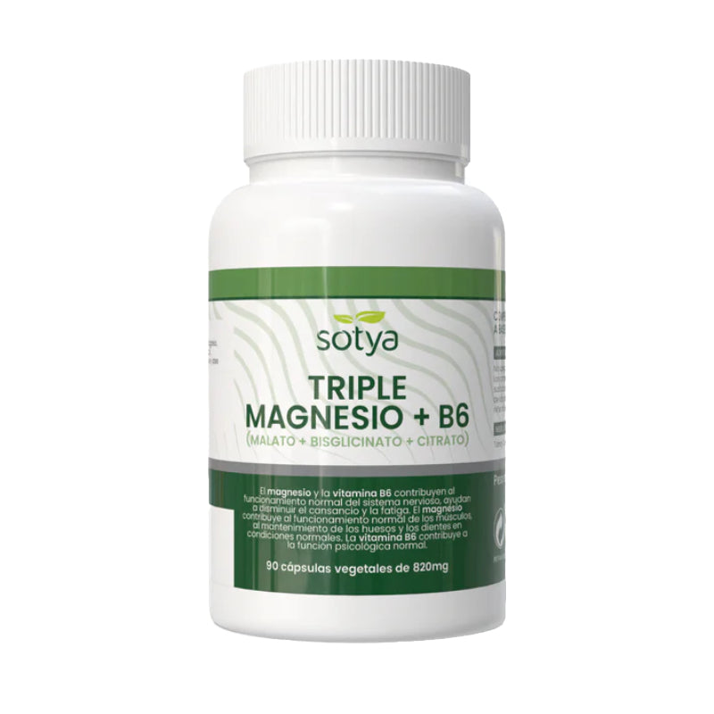 Triple Magnesio + B6 · Sotya · 90 cápsulas