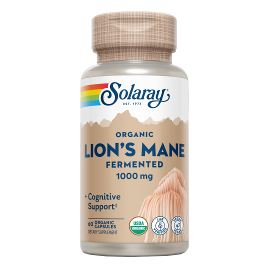 Melena de León Fermentado · Solaray · 60 cápsulas