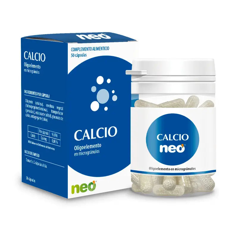 Calcio en Microgránulos · Neo · 50 cápsulas