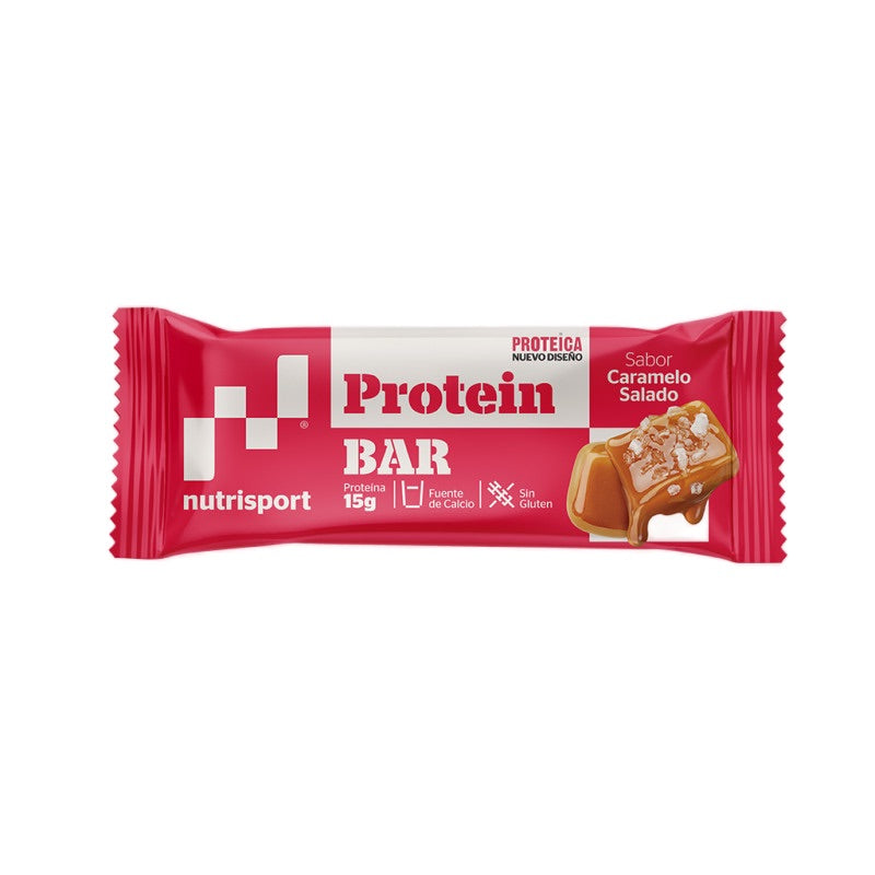 Protein Bar Caramelo Salado · Nutrisport · 44 gramos