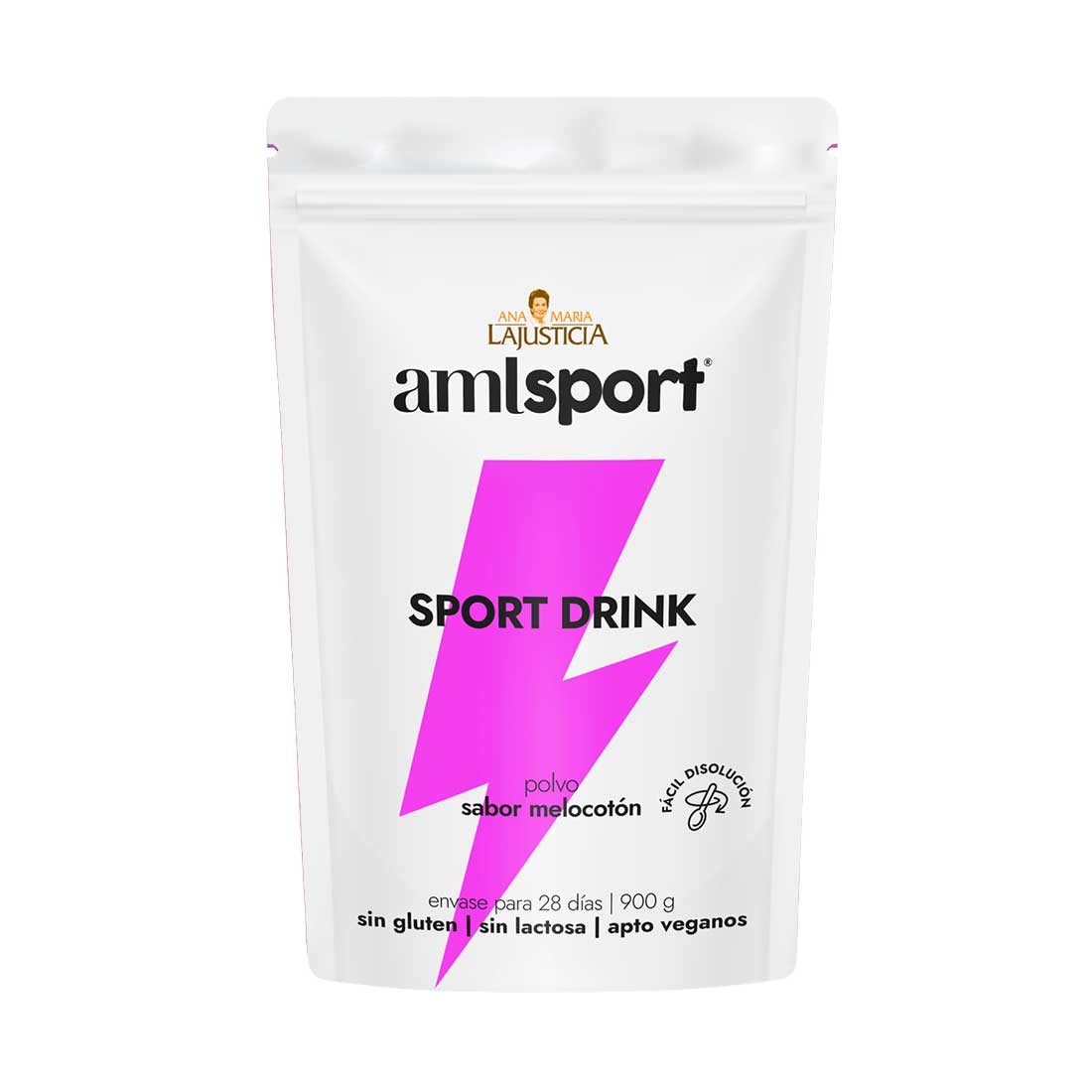 Sport Drink Melocotón AMLSport · Ana María LaJusticia · 900 gramos