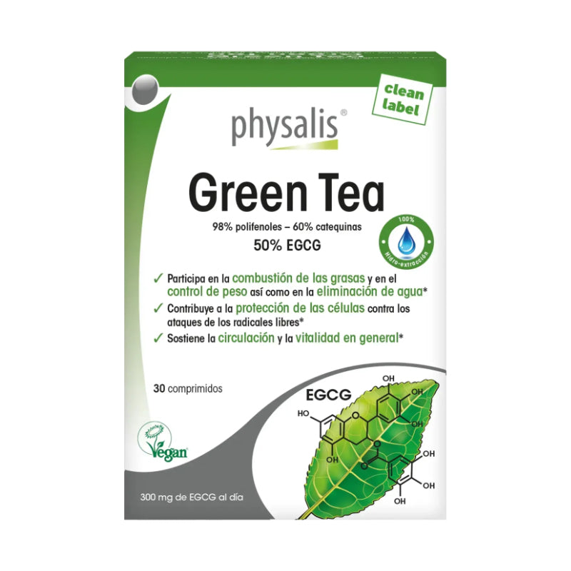 Green Tea · Physalis · 30 comprimidos