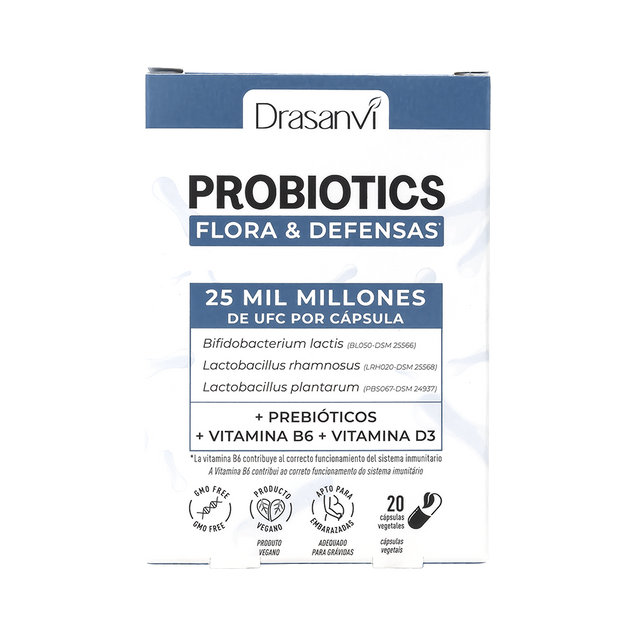 Probiotics Flora & Defensas · Drasanvi · 20 cápsulas