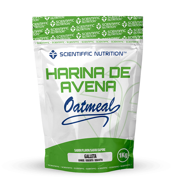 Harina de Avena Integral: Sabor Galleta · Scientiffic Nutrition · 1 kg