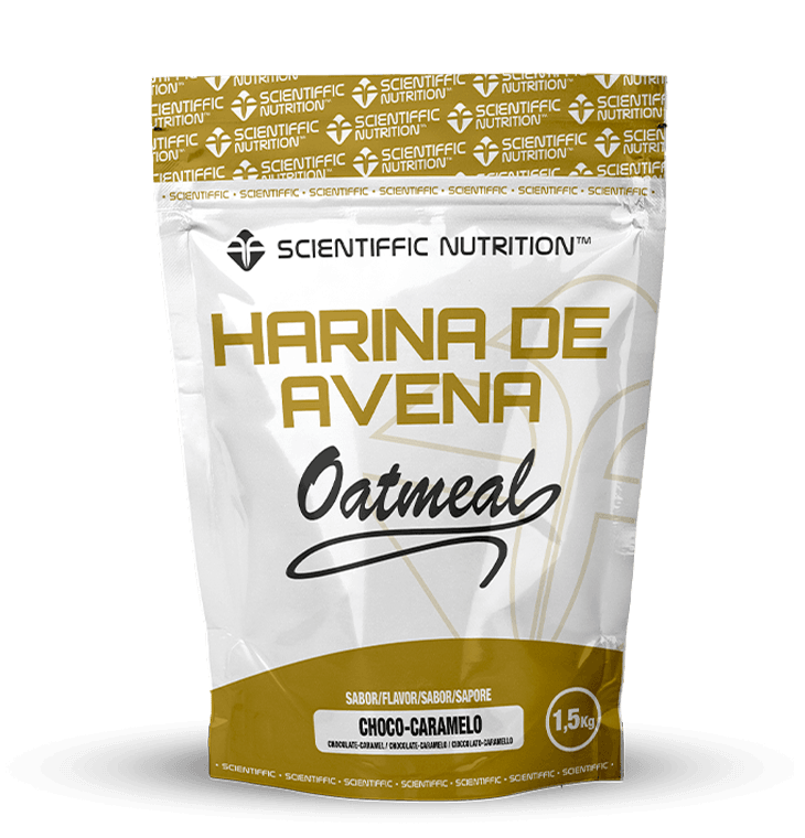 Harina de Avena Integral: Sabor Chocolate-Caramelo · Scientiffic Nutrition · 1,5 kg