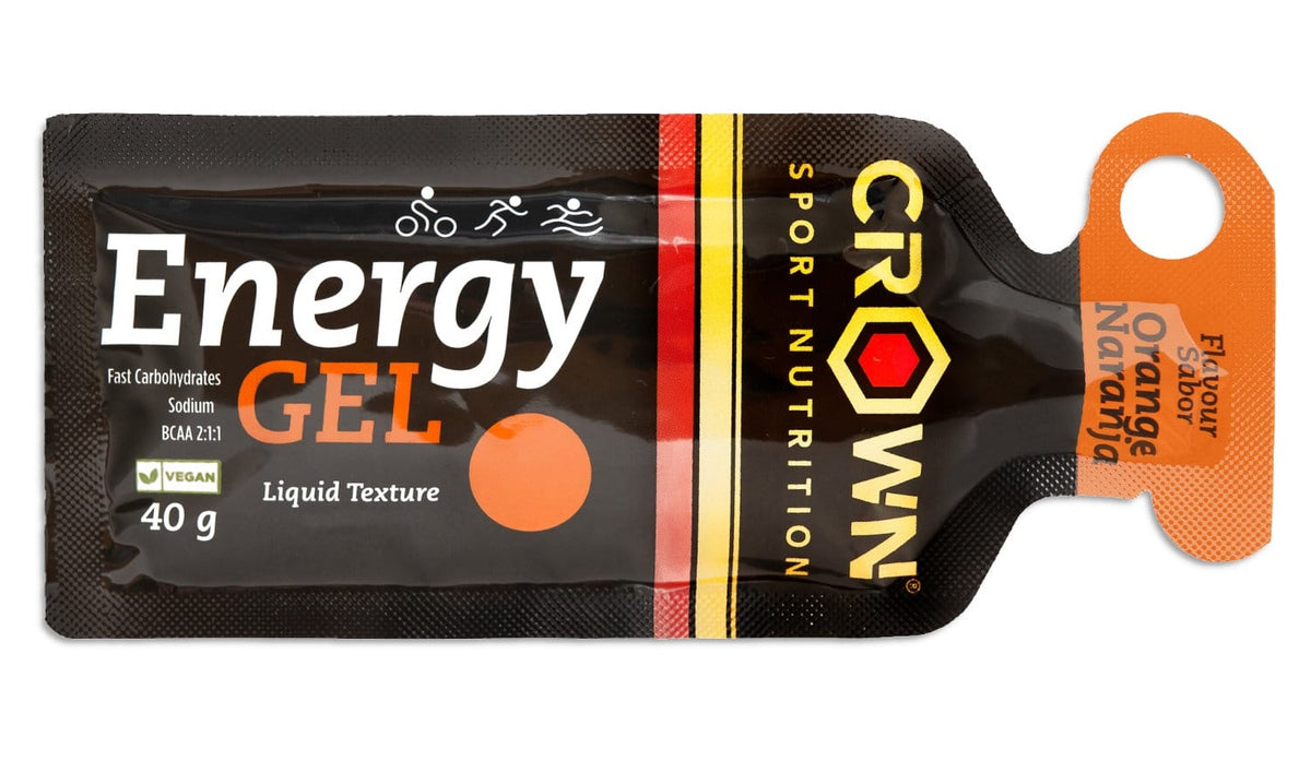 Energy Gel: Sabor Naranja · Crown Sport Nutrition · 40 gramos