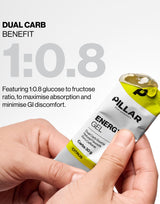 Gel Energético Cítrico · Pillar Performance · 50 gramos
