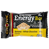 Energy Bar: Sabor Banana Chocolate Blanco · Crown Sport Nutrition · 60 gramos