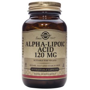 Ácido Alfa Lipoico 120 mg · Solgar · 60 cápsulas