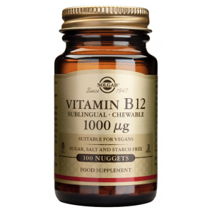 Vitamina B12 1.000 mcg · Solgar · 100 comprimidos