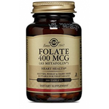 Folato (Metafolin®) 400 mcg · Solgar · 100 comprimidos