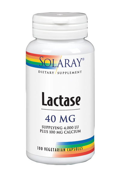 Lactase 40 mg 4000 FCC · Solaray · 100 cápsulas