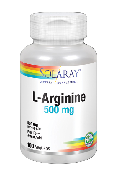 L-Arginine 500 mg · Solaray · 100 cápsulas