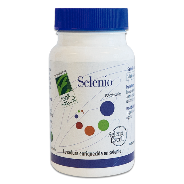 Selenio · 100% Natural · 90 cápsulas