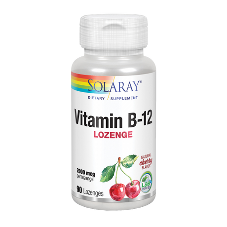 Vitamina B12 2.000 mcg · Solaray · 90 comprimidos
