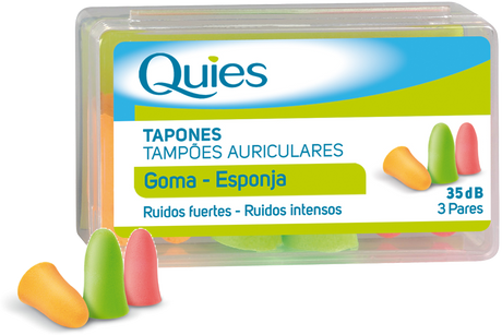 Tapones de Espuma - Colores · Quies · 6 unidades