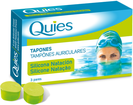 Tapones para Natación - Adultos · Quies · 6 unidades