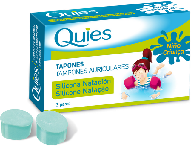 Tapones para Natación - Niños · Quies · 6 unidades
