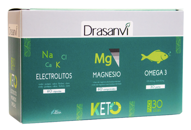 Pack Keto - Electrolitos - Magnesio - Omega 3 · Drasanvi