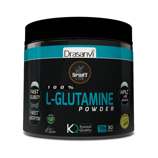 L-Glutamina Powder Limón - Sport Live · Drasanvi · 300 gramos
