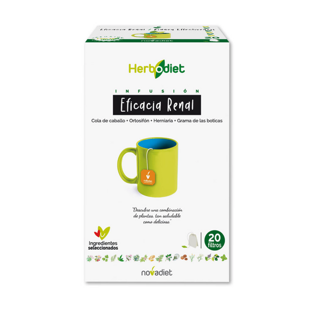 Herbodiet Eficacia Renal · Nova Diet · 20 filtros
