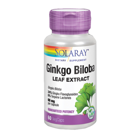 Ginkgo Biloba · Solaray · 60 cápsulas