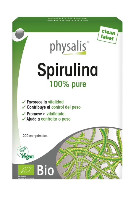 Spirulina · Physalis · 200 comprimidos