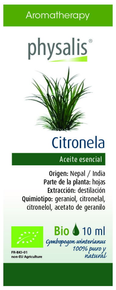Aceite Esencial de Citronela · Physalis · 10 ml
