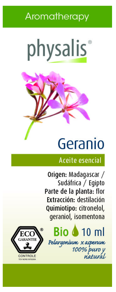 Aceite Esencial de Geranio · Physalis · 10 ml