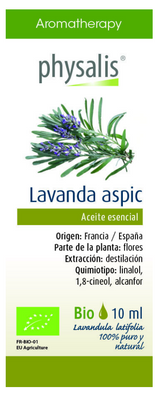 Aceite Esencial de Lavanda Aspic · Physalis · 10 ml