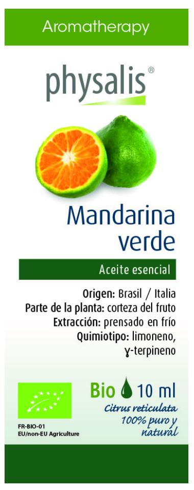 Aceite Esencial de Mandarina Verde · Physalis · 10 ml