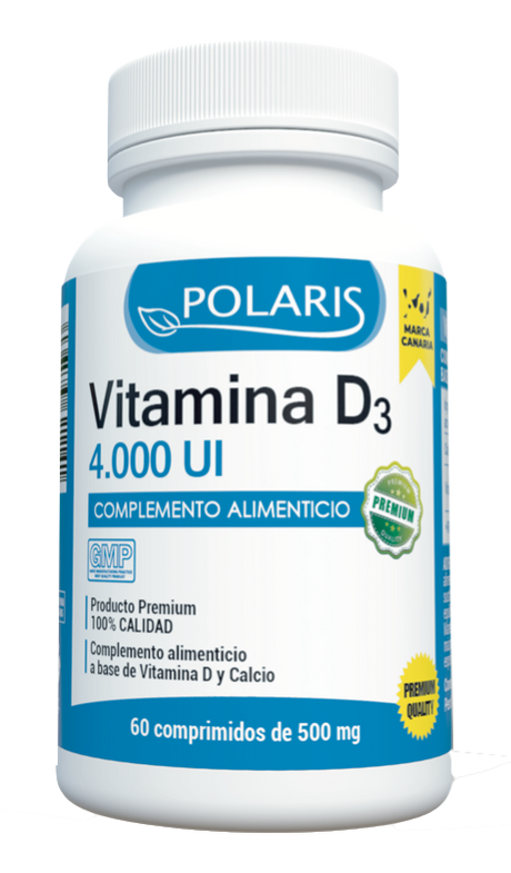 Vitamina D3 4.000 UI · Polaris · 60 comprimidos